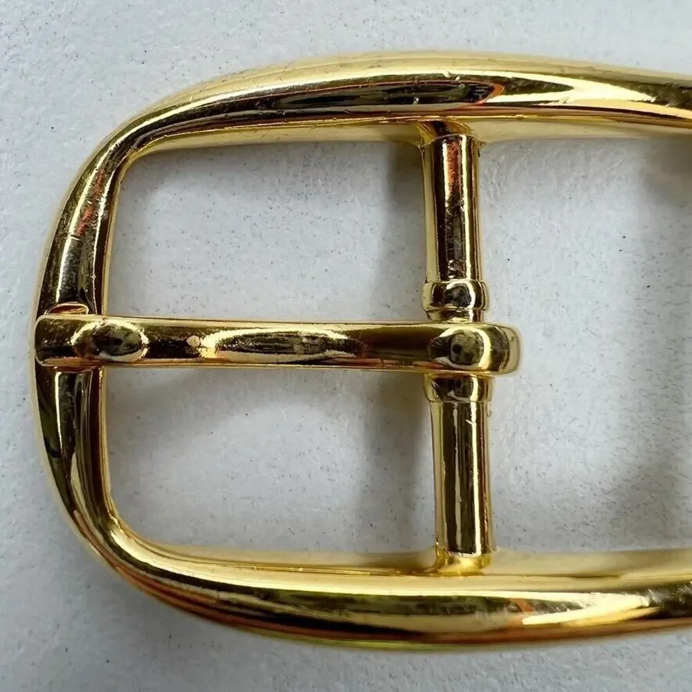Vintage Gold Tone Simple Basic Belt Buckle for up to 1 Inch Belt